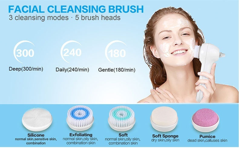 Multifunctional Face Cleaning Brush & Blackhead Remover